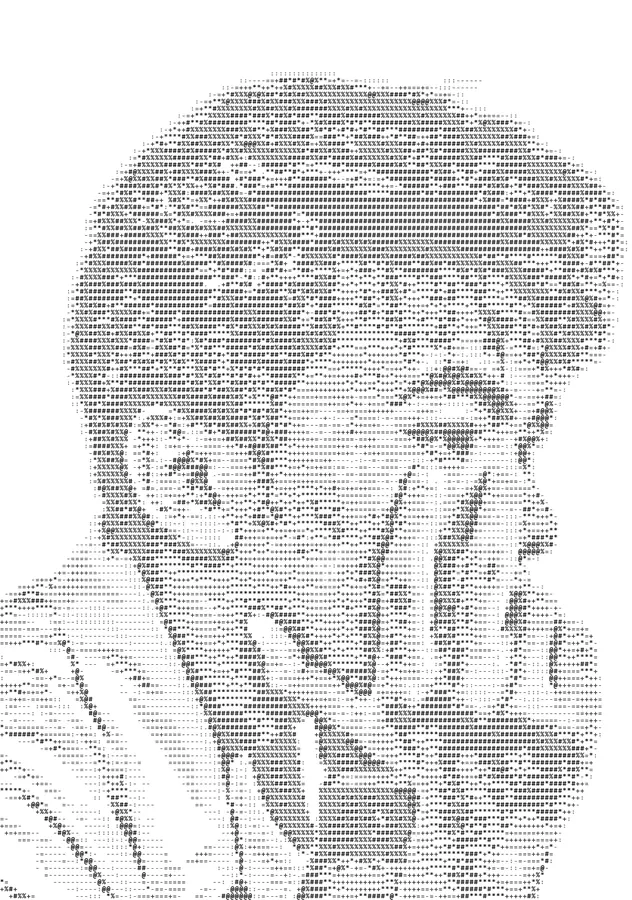 ASCII-art portrait of James Carl Sitsit
